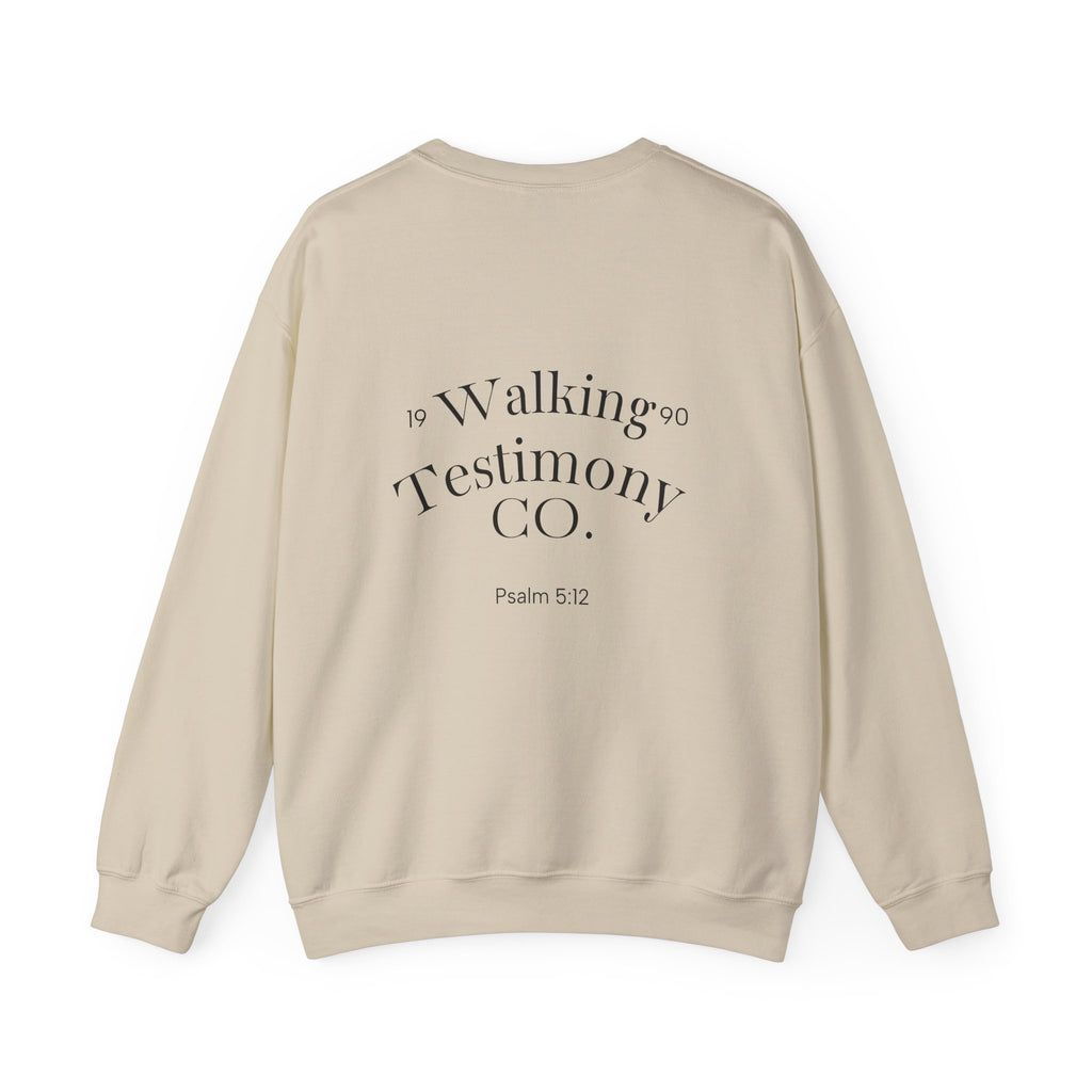 Christian Crewneck Sweatshirt — "God Got Me Out the Mud" Psalm 40:2