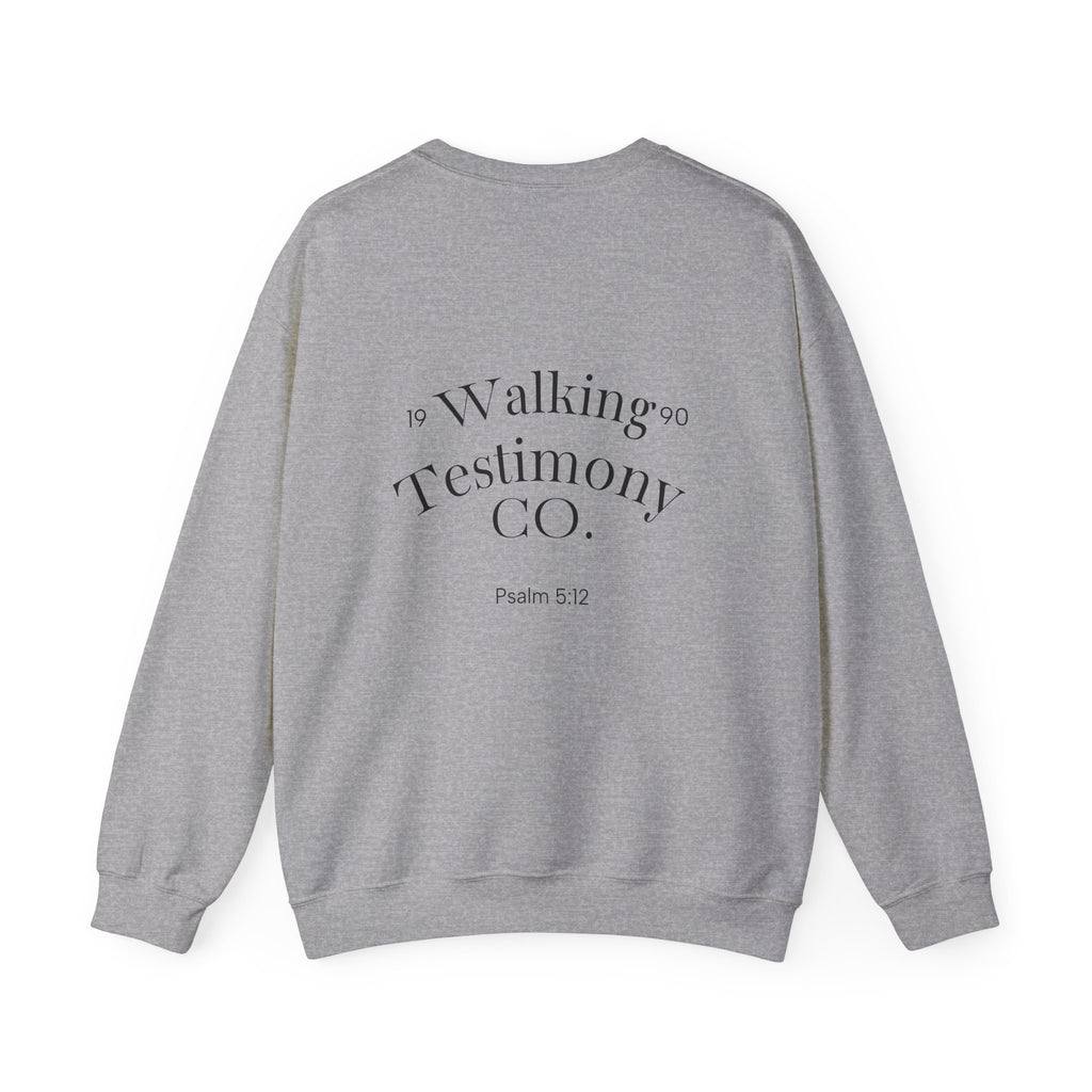 Christian Crewneck Sweatshirt — "God Got Me Out the Mud" Psalm 40:2