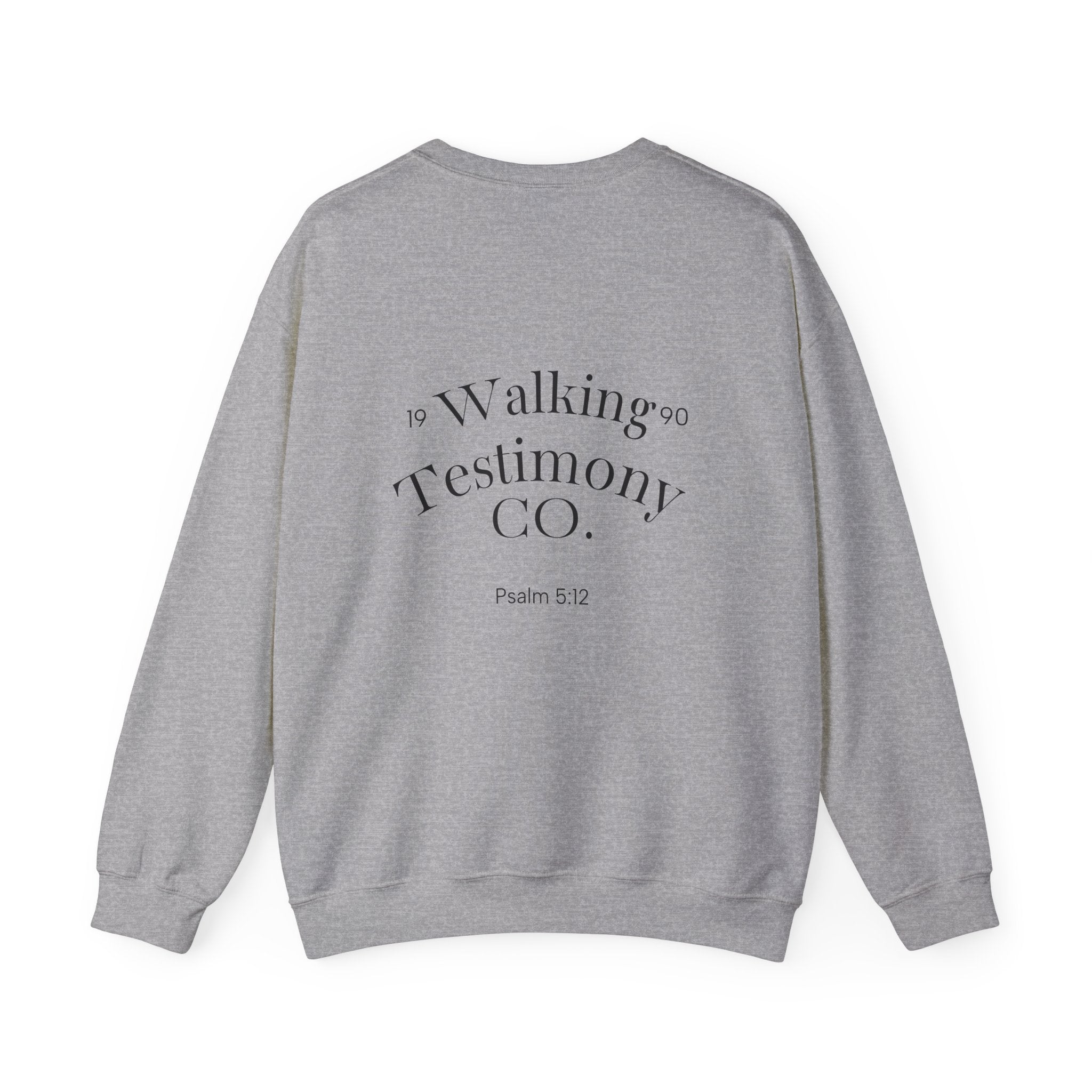 Christian Crewneck Sweatshirt — "God Got Me Out the Mud" Psalm 40:2