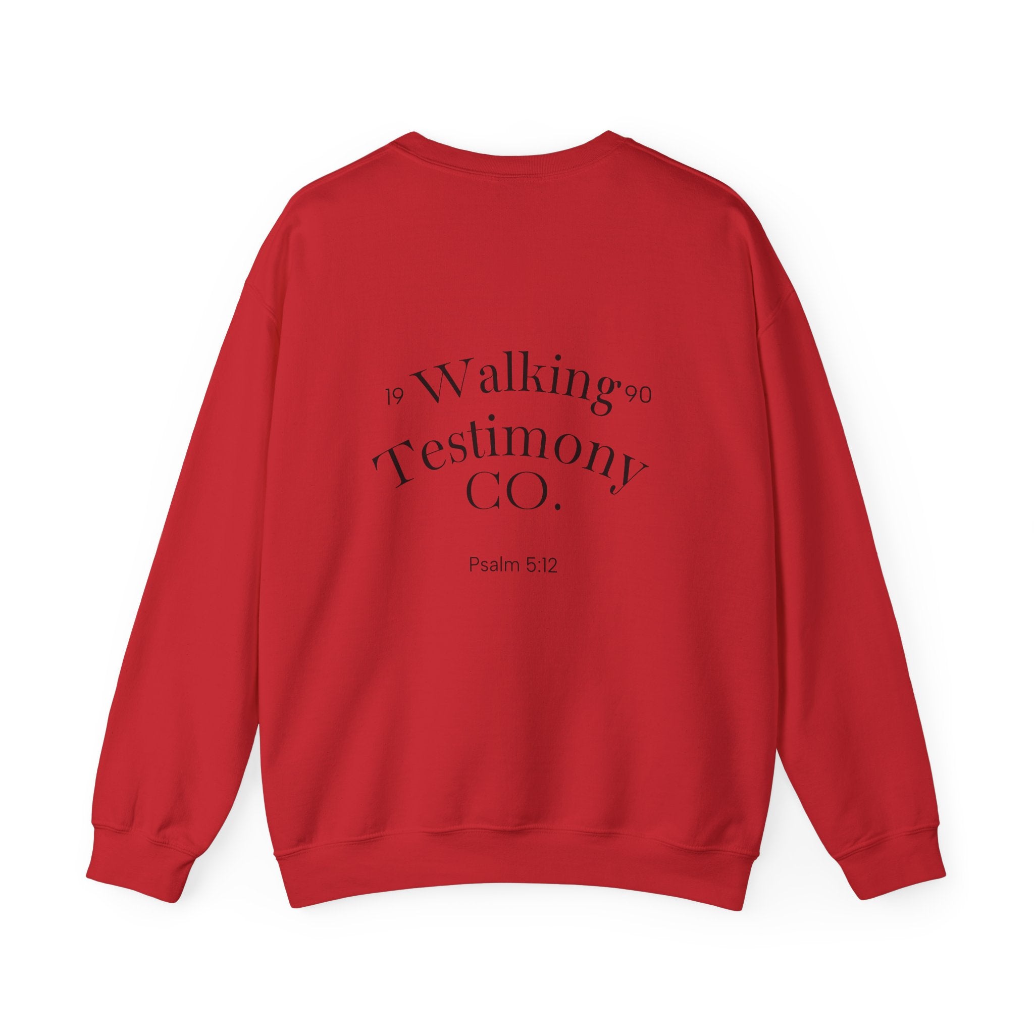 Christian Crewneck Sweatshirt — "God Got Me Out the Mud" Psalm 40:2