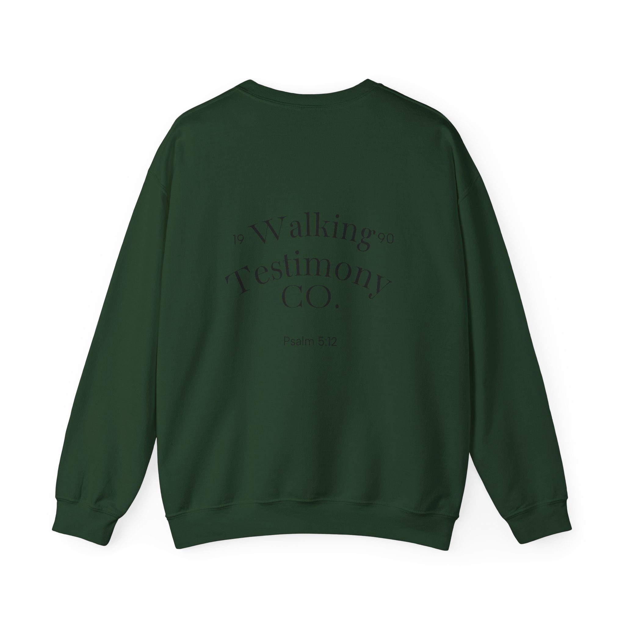 Christian Crewneck Sweatshirt — "God Got Me Out the Mud" Psalm 40:2