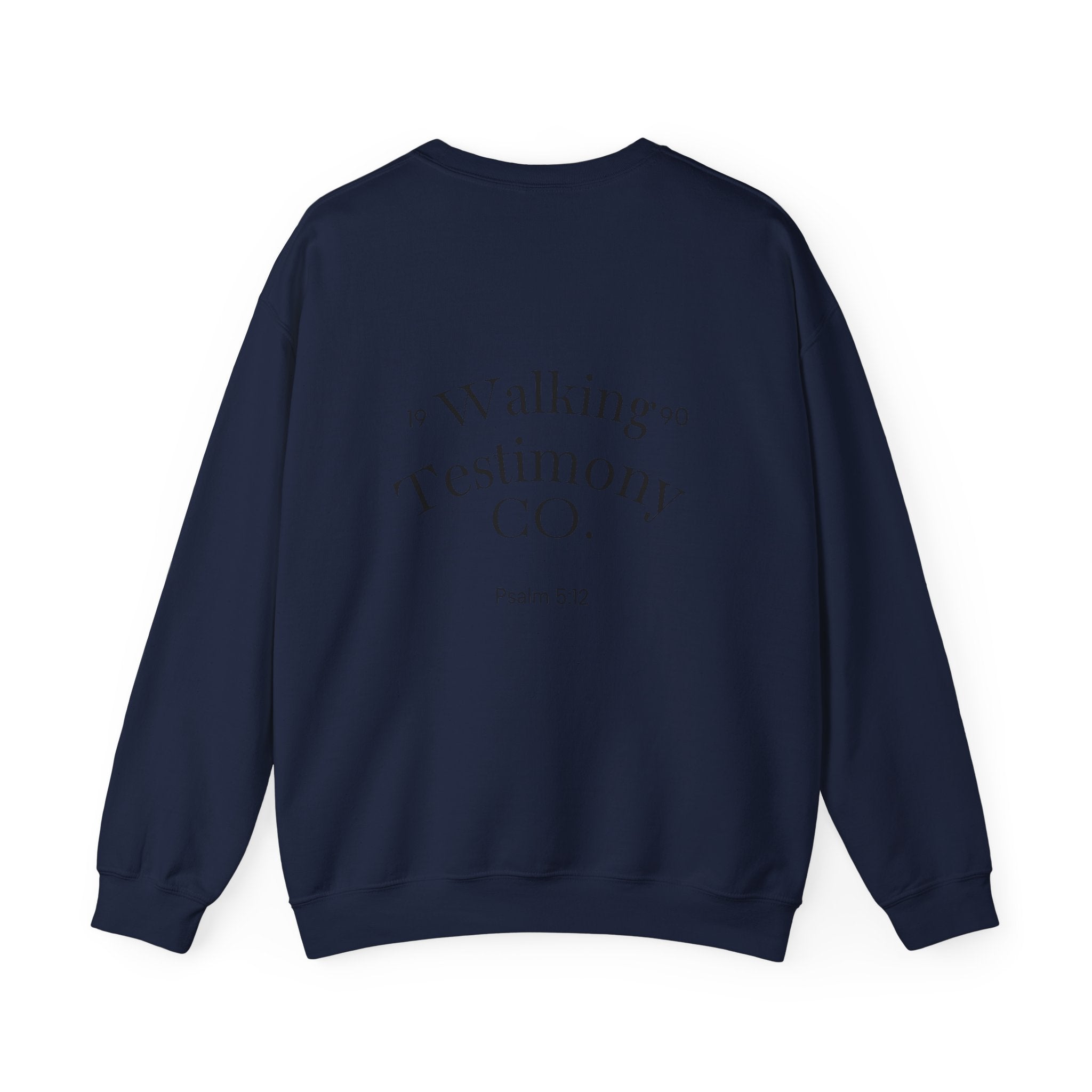 Christian Crewneck Sweatshirt — "God Got Me Out the Mud" Psalm 40:2