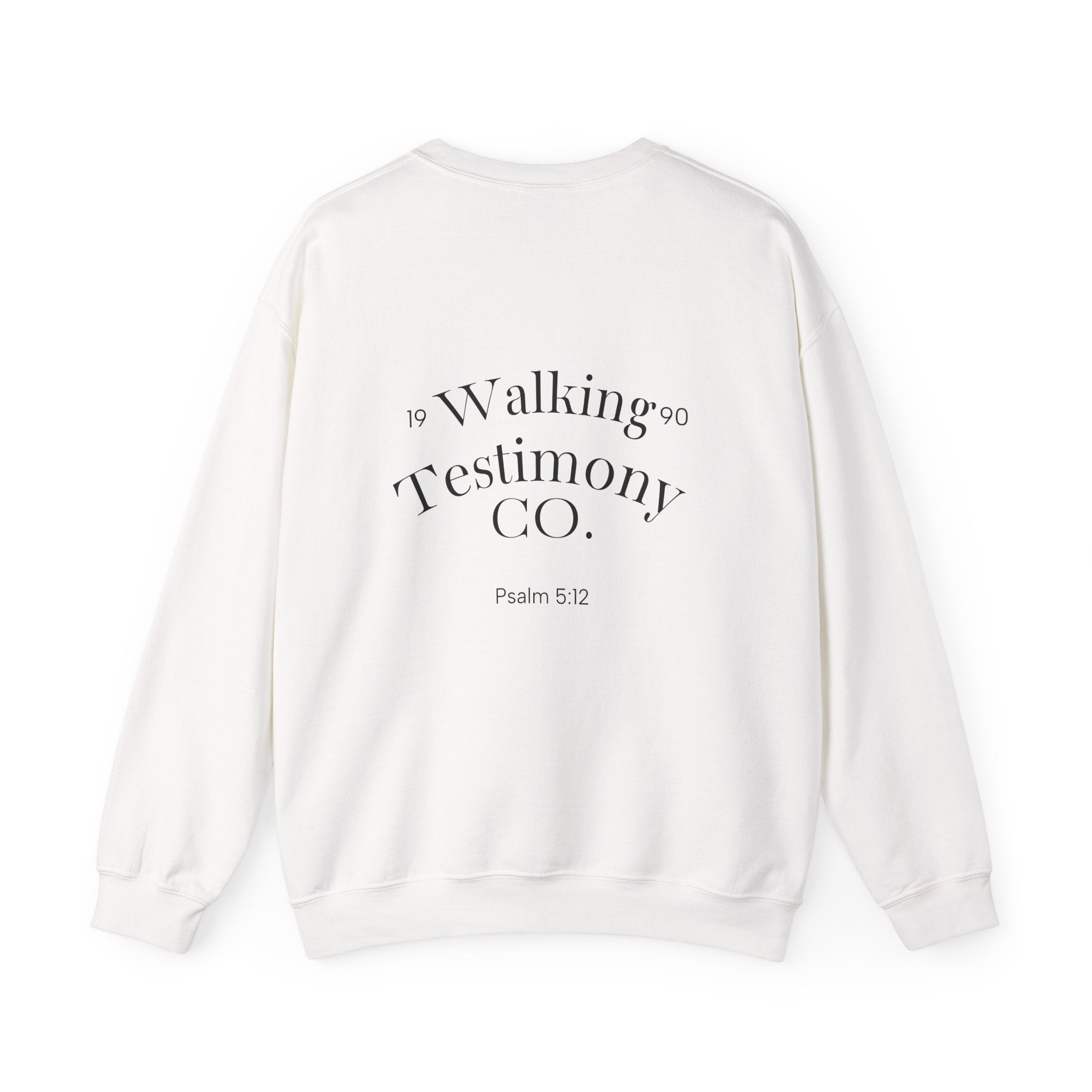 Christian Crewneck Sweatshirt — "God Got Me Out the Mud" Psalm 40:2