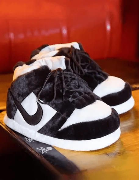 Sneaker Slippers Black & white panda Jordan 1 unisex for adults&kids